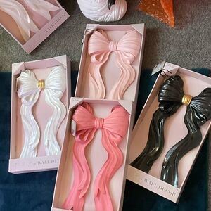 2 FEET TALL VIRAL YOU CHOOSE COLOR WALL BOW DECOR Pink White Black Gold